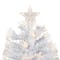 3ft. Pre-Lit Fiber Optic White Artificial Christmas Tree, Warm White Lights